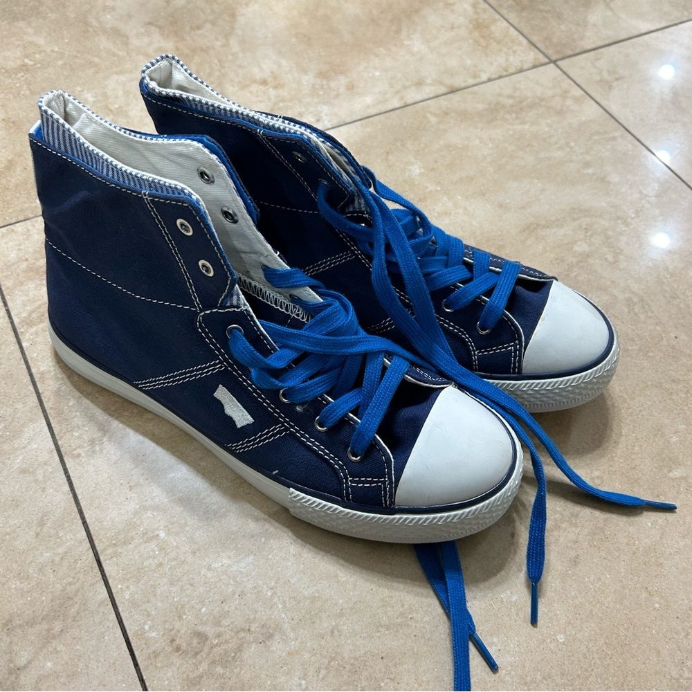 Blue Levis High Top Sneaker
